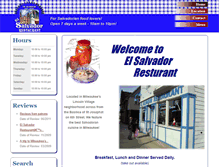 Tablet Screenshot of elsalvadorrestaurants.com